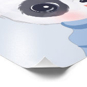 Boy Baby Panda Blue Foto Afdruk (Hoek)