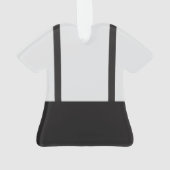 Boy Baby Shower A Little Gentleman Suspenders Ornament (achterkant)