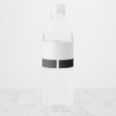 Boy Baby Shower A Little Gentleman Suspenders Waterfles Etiket (Achterkant)