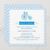 Boy Baby shower Aankondiging Uitnodiging Kaart (Voorkant / Achterkant)