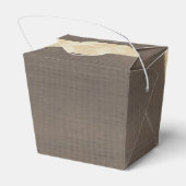 Boy baby shower Autum herfst Blue Burlap bodysuit Bedankdoosjes (Achterkant)