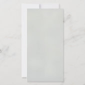 Boy baby shower Autum herfst Blue Burlap bodysuit Bedankkaart (Achterkant)