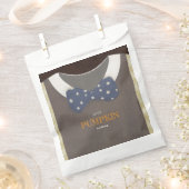 Boy baby shower Autum herfst Blue Burlap bodysuit Bedankzakje (Geknipt)