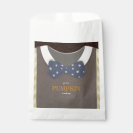 Boy baby shower Autum herfst Blue Burlap bodysuit Bedankzakje