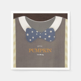 Boy baby shower Autum herfst Blue Burlap bodysuit Servet