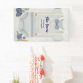 Boy baby shower autum herfst burlap bodysuit spandoek (Insitu)