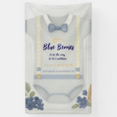 Boy baby shower autum herfst burlap bodysuit spandoek (Verticaal)