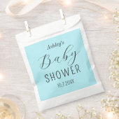 Boy Baby shower Blue Elegant Bedankzakje (Geknipt)