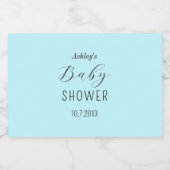 Boy Baby shower Blue Elegant Likeurfles Etiket (Enkel label)