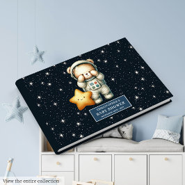 Boy Baby shower Gastboek Gepersonaliseerde Teddy B Gastenboek