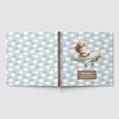 Boy Baby shower Gastboek Schattige Teddy Bear Pilo Gastenboek (Volledig)