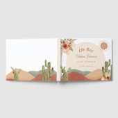 Boy Baby shower Guestbook Boho Desert Zuidwest Gastenboek (Volledig)