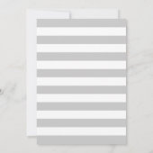 Boy Baby shower Invitation - Blauw Grijs Kaart (Achterkant)