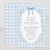 Boy Baby Shower Invitation, Boy baby shower Kaart (Voorkant / Achterkant)