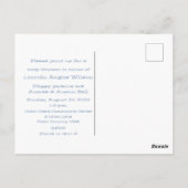 Boy Baby Shower Invitation Briefkaart (Achterkant)