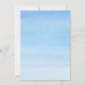 BOY Baby shower Invitation paraplu Kaart (Achterkant)