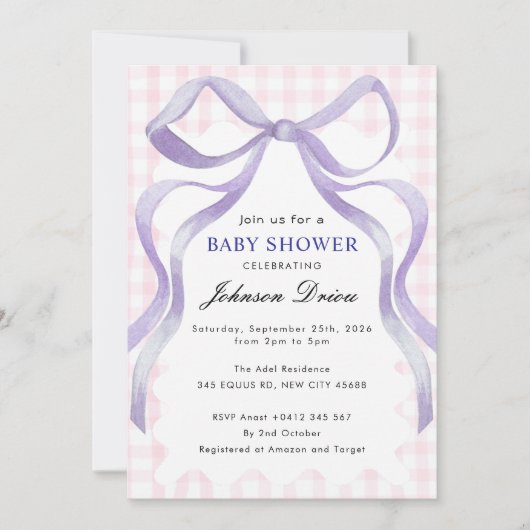 Boy Baby Shower  Kaart (Voorkant)