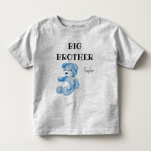 Boy Baby shower Kleding Schattige Big Brother 2T - Kinder Shirts (Voorkant)