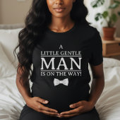 Boy Baby Shower Little Gentleman On the Way Bowtie T-shirt