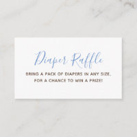 Boy Baby shower Luier Raffle Ticket