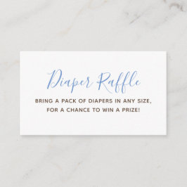 Boy Baby shower Luier Raffle Ticket Informatiekaartje