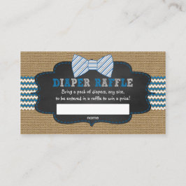 Boy baby shower luier verloting tickets informatiekaartje