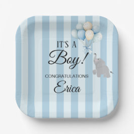 Boy Baby Shower Papieren Bordje