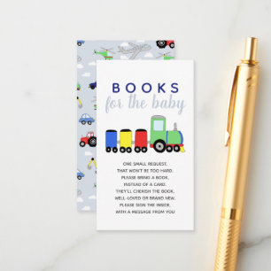 Boy Baby shower reisboeken voor Baby Informatiekaartje