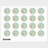 Boy Baby shower Ronde Sticker (Vel)