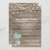 Boy Baby shower Rustic Babys Breath String Lights Kaart (Voorkant / Achterkant)