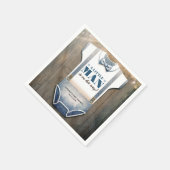 Boy Baby shower rustieke land Bodysuite Servet (Hoek)