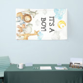 Boy Baby shower Safari Oerwoud Animals Cute Spandoek (Beurs)