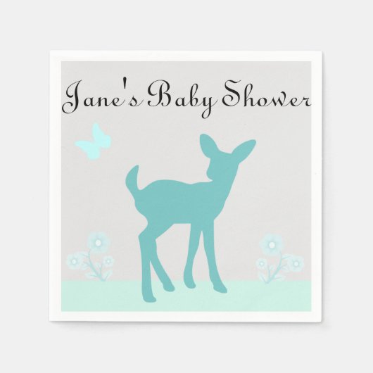 Boy Baby shower servetten (Voorkant)