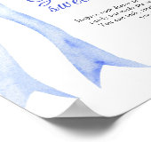 Boy baby shower spel raden de zoete puinhoop poster (Hoek)