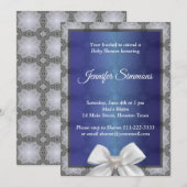 Boy Baby shower Uitnodiging (Voorkant / Achterkant)