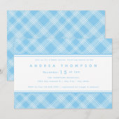Boy Baby shower Uitnodiging (Voorkant / Achterkant)