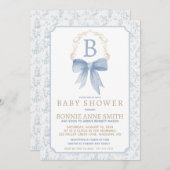 Boy Baby shower Uitnodiging (Voorkant / Achterkant)