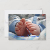 Boy Baby shower Uitnodiging (Voorkant)