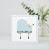 Boy Baby shower Uitnodiging (Staand voorkant)