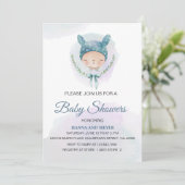 Boy Baby shower Uitnodiging (Staand voorkant)