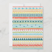 Boy Baby shower Uitnodiging | Boho Chic (Achterkant)