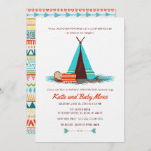 Boy Baby shower Uitnodiging | Boho Chic