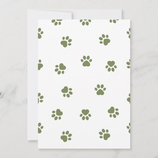 Boy Baby shower Uitnodiging Sjabloon Safari Oerwou (Achterkant)