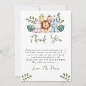 Boy Baby shower Uitnodiging Sjabloon Safari Oerwou (Voorkant)