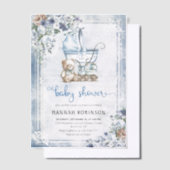  Boy Baby shower Vellum Uitnodigingen (Offset)