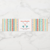 Boy Baby shower Waterflesetiket | Boho Chic Waterfles Etiket (Enkel label)