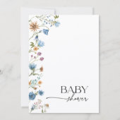 Boy Baby Sprinkle Invitation Kaart (Achterkant)