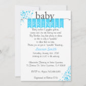 Boy Baby Sprinkle Invitations - Blauwe Baby Sprink Kaart (Voorkant)