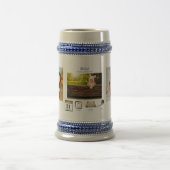 BOY BABY STATS Foto Collage Aandenken GIFT Bierpul (Center)