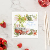 Boy Baby Surfboard Tropische Stranddouche Servette Servet (Insitu)